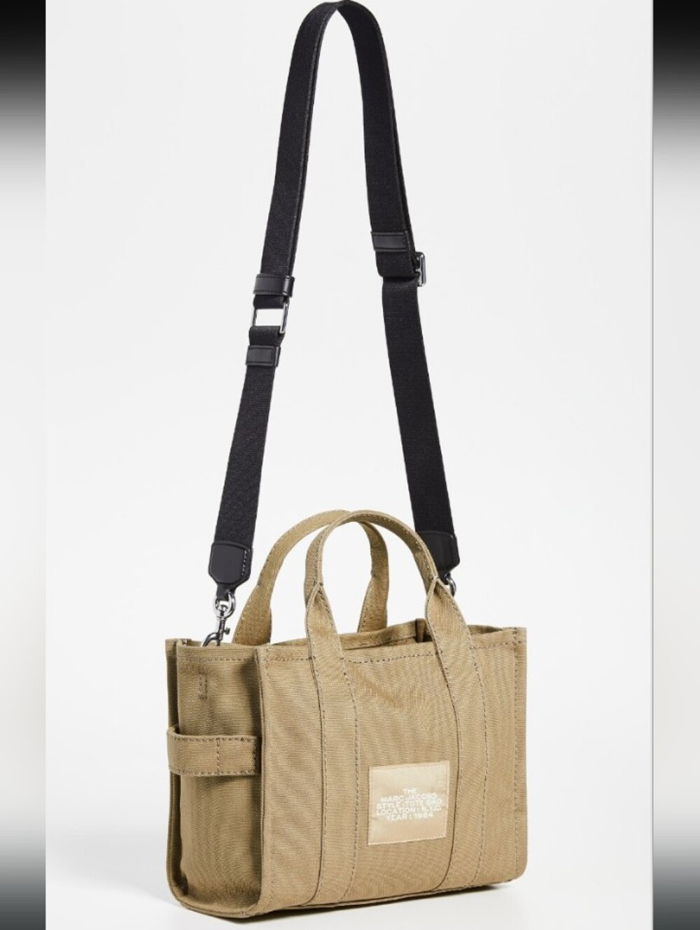 Marc Jacobs-The Small Canvas Tote Bag (Slate-Tan 🤎) - Picture 4 of 12